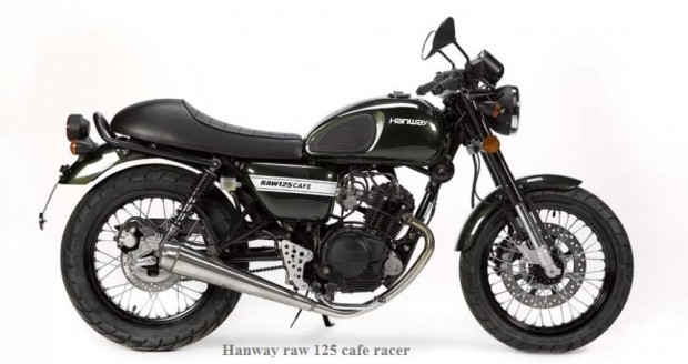 Chinese Hanway Presents Motorcycle Raw Hanway 125 Cafe Racer